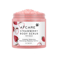 Add to Compareshareoem Wholesale Natural Strawberry Body Scrub Pink Body Exfoliator Scrub Deep Cleansing Facial Body Scrub